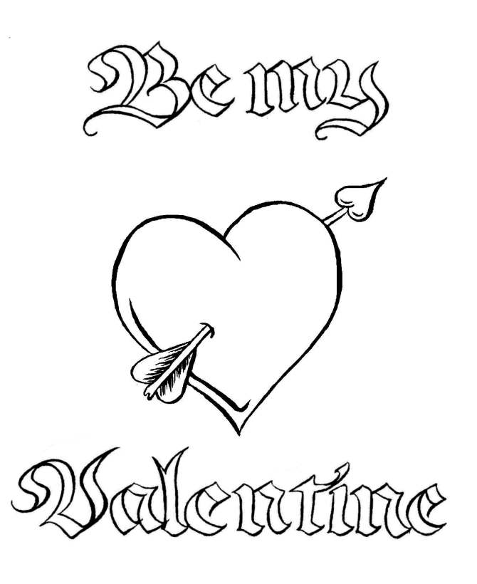 Plansa de colorat cu Valentines day 178 64